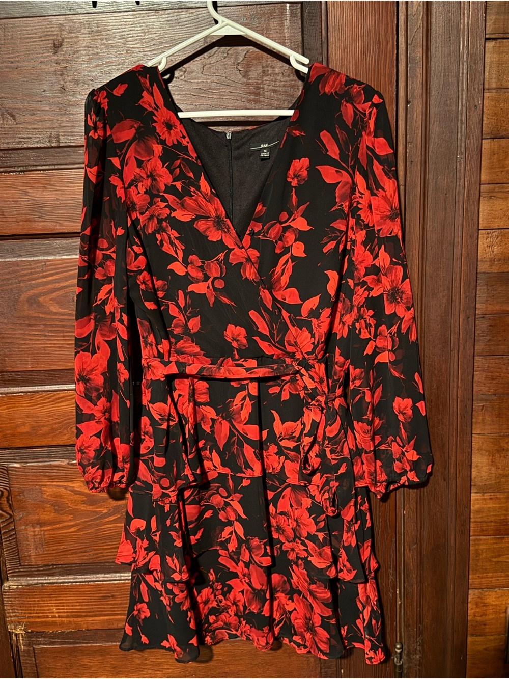 Black & Red Floral Dress